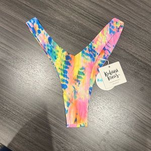 Tie Dye Thong Bottoms